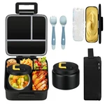Maison Huis Bento Lunch Box With 8OZ Soup Thermo, 5-COMPARTMENT Leak-proof Conta. Fixed Price $55.71.