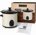 41 & Main 3QT Slow Cooker Crock Pot With Removable Stoneware Glass Lid. Fixed Price $30.00.