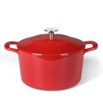Martha Stewart Gatwick 4 Quart Enamel Cast Iron Dutch Oven - Red. Fixed Price $56.95.