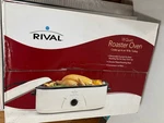 Rival Qt Roaster Oven White Fits Up To 18LBS Turkey, New In Box. Fixed Price $65.00.
