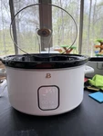 Beautiful By Drew 6 Qt Programable Slow Cooker White Icing. Fixed Price $35.00.