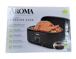 Aroma 18QT. Roaster Oven W/ Self-basting Lid, Black (ART-718B) Keep Warm Setting. Fixed Price $49.89.