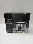 Crofton Slow Cooker 1.5 Qt Stainless Removable Stoneware. Fixed Price $25.00.