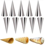 Joyeee 10 Pieces Pastry Cream Horn Molds, Stainless Steel Cannoli Tubes Puff .... Fixed Price $14.88.