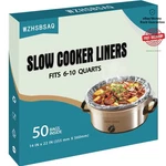 Oversized 50 Disposable Slow Cooker Liners Effortless Cleanup And Cooking. Fixed Price $30.99.