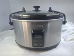 Cooks 5-QT. Programmable Latch And Travel Slow Cooker TD50B Gently Used. Fixed Price $35.99.