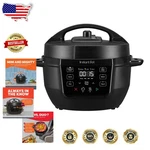 Rio 4-QUART Multi-cooker Pressure Slow Saut Steam Rice Yogurt Black 800W. Fixed Price $186.82.