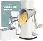 X-home 5-IN-1 Rotary Cheese Grater Manual Hand Crank Shredder, White Usa. Fixed Price $22.79.