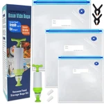 Sous Vide Bags 20 Pack Kit, Daarcin 3 Sizes Reusable Vacuum Sealer Pump Bpa Free. Fixed Price $14.90.