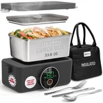 Oaktiv Lunch Box Warmer, Electric Heated For Adults, Medium, Black. Fixed Price $75.97.