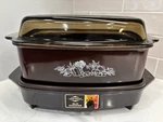 Vintage West Bend Slo Cooker 84114 Autumn Harvest Amber Glass Lid...must See!. Fixed Price $59.95.