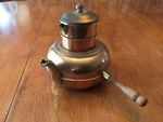 Three (3) Tier Copper Tea Kettle With Wooden Handle. Fixed Price $32.00.