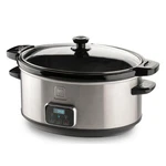Toastmaster Slow Cooker With Locking Lid By Select 7 Quarts, Stainless/black. Fixed Price $113.58.