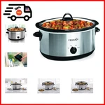 Crock-pot Quart Oval Manual Slow Cooker, Stainless Steel (SCV700-S-BR). Fixed Price $51.20.