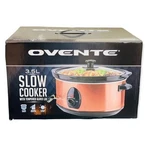 Ovente 3.5L Copper Slow Cooker Crockpot SLO35ACO Ceramic Glass Lid New. Fixed Price $49.00.