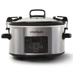 Crock-pot 4 Quart Stainless Steel & Carry Programmable Slow Cooker With Lid. Fixed Price $80.99.