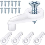 Blulu 50 Pack Glass Retainer Clips With One Size, White Silver Screw. Fixed Price $9.28.