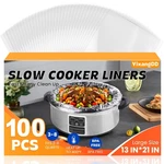 100 Pack Slow Cooker Liners, Large Size 13"X 21" Cooking Bags Disposable Pot .... Fixed Price $34.96.