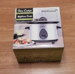 Brentwood SC-115S 3 Quart Slow Cooker Heat Settings Silver/black New. Fixed Price $29.95.
