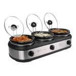 Tru Triple Buffet Server 7.5 Quart Slow Cooker Food Warmer BS-325LR. Fixed Price $154.99.