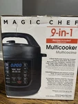 Magic Chef 6 Qt. 9-IN-1 Multifunction Pressure Cooker W Sous Vide Matte Black. Fixed Price $74.99.