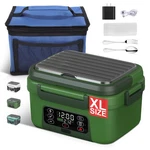 Cordless Electric Heated Lunch Box, 1.5L - 6.3 Cups 20000 Xl, Blackish Green. Fixed Price $109.99.