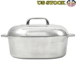 Cajun Oval Roaster Heavy Duty Cast Aluminum Nonstick Oven Safe Turkey Pan W/ Lid. Fixed Price $173.18.