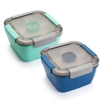 Freshmage Salad Lunch Containers To Go, Pack 52-OZ Bowls With 3 Compartments,. Fixed Price $37.48.