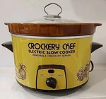 Crockery Chef Vintage Electric 70'S Mushroom Slow Cooker H2011. Fixed Price $34.87.