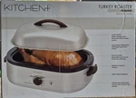 Kitchen+ 14 Qt. Turkey Roaster Ss Rack Removeable Enamal Pot. EB8. Fixed Price $45.00.
