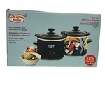 New Slow Cooker Bella So Yummy 2.0 Quart Pot Small Navy Abstract Pattern. Fixed Price $31.99.