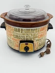 Montgomery Ward 5.5 Qt Slow Cooker Crock Pot Glass Lid Tested Works Vintage. Fixed Price $31.00.