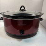 Crock-pot 7 Quart Capacity Food Slow Cooker Home Cooking Kitchen Appliance, Red. Fixed Price $40.00.
