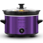 Elite Gourmet MST-275XP Electric Oval Slow Cooker, 2QT Quart, Purple. Fixed Price $40.90.