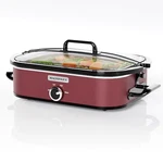 New Magnifique 4-QUART Slow Cooker With Casserole Manual Red. Fixed Price $85.65.