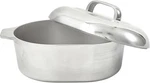 13IN Cajun Cast Aluminum Oval Roaster With Lid, Durable Baking And Roasting Pan. Fixed Price $184.21.
