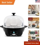 Electric Cooker With Auto Shut-off For Soft, Medium, & Hard Boiled Eggs. Fixed Price $22.49.