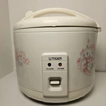 Tiger JNP-1500 Rice Cooker Warmer 8 Cup White Floral Made In Japan 560W Works. Fixed Price $54.95.