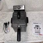 Cuisinart CDF-130P1FR Deep Fryer, 2 Quart, Stainless Steel- Barely Used. Fixed Price $21.95.