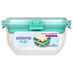 Sistema Go Salad + Sandwich Lunch Box 1.65 Litre Food Storage Container .... Fixed Price $15.87.