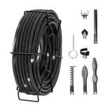 Vevor Sectional Drain Cleaning Cable 100FTX5/8IN & 7 Cutters For 0.8"-3.9" Pipes. Fixed Price $85.90.