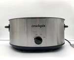 Crock-pot Quart Slow Cooker Base Only Model SCV800-S-BR Stainless Works. Fixed Price $9.99.