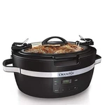Crockpot Thermoshield Easy Carry Handles 6 Quart Manual Slow Cooker, Black. Fixed Price $119.87.