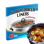 Ecoopts Slow Cooker (40 Liners), 13" 21" Pot Fit 3-8 Quarts. Fixed Price $19.98.