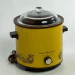 Vtg Montgomery Ward 3.5 Qt Slow Cooker Made In Japan Stoneware 86-46347 Yellow. Fixed Price $59.99.