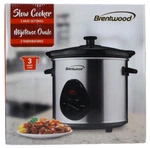 Brentwood SC-130S Quart Slow Cooker, Stainless Steel Body. Fixed Price $25.00.