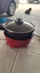 Mymini Electric Skillet Red Frying Pan With Glass Lid. Fixed Price $17.50.