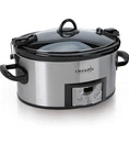 Crock-pot B004P2NG0K1 6 Qt Programmable Carry Slow Cooker Stainless Steel. Fixed Price $49.99.