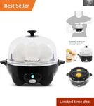 Effortless Cooker Hard, Medium, & Soft Boiled Eggs 2- Support. Fixed Price $26.59.