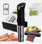 Cruxo 1100W Sous Vide Cooker Kit With App Control, Immersion Circulator, Led Dis. Fixed Price $147.99.